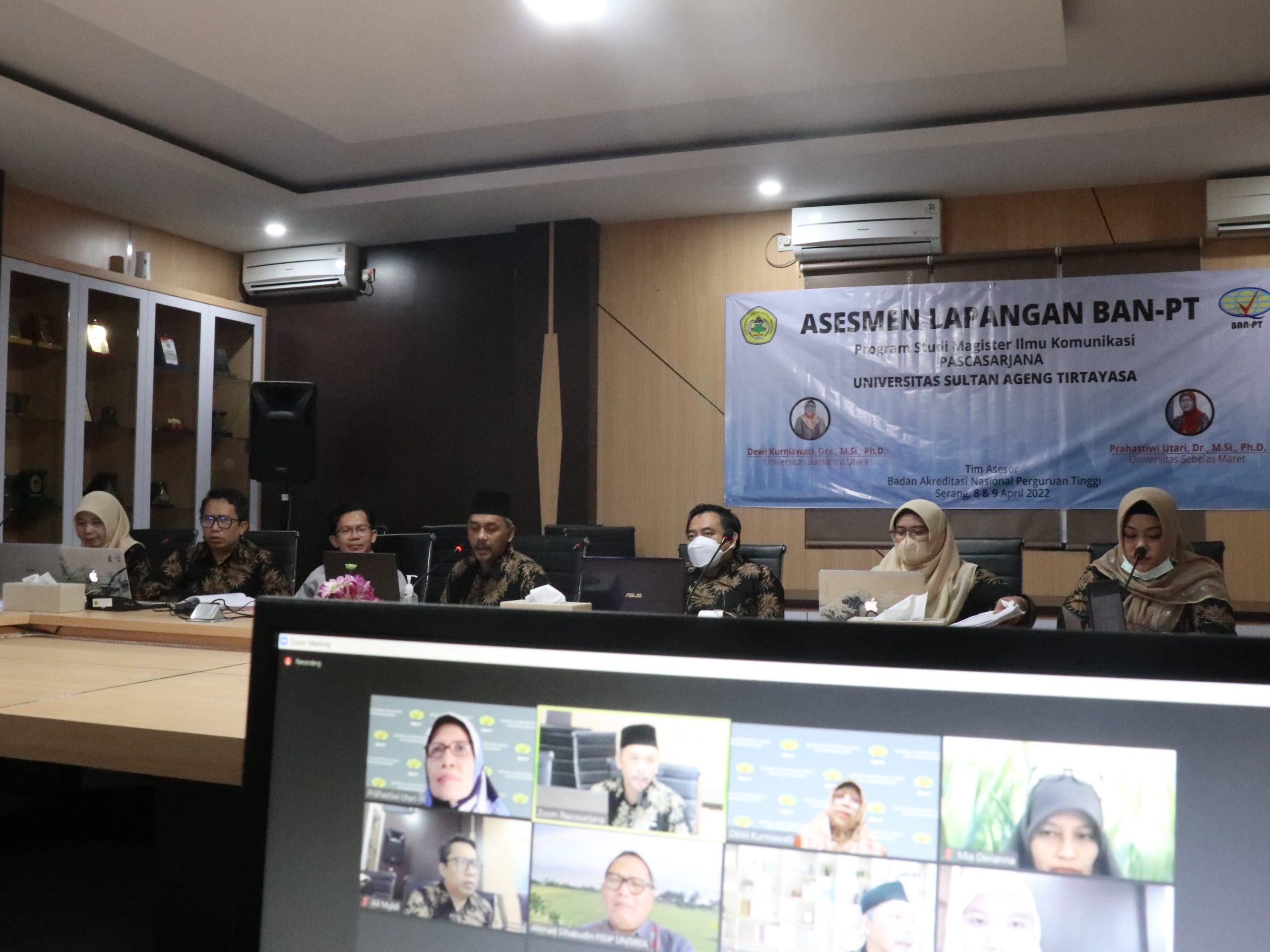 Prodi Magister Ilmu Komunikasi Pascasarjana Untirta Jalani Asesmen Lapangan dari BAN-PT
